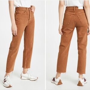 RE/DONE 70s Ultra High Rise Stove Pipe Terracotta Size 25